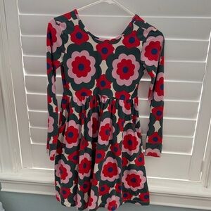 Hanna Andersson Red and Pink Floral Dress